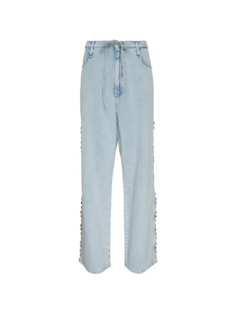 rag & bone Phoebe drawstring-waist jeans Blue RJ6126P1UAS00ALSCALLOP