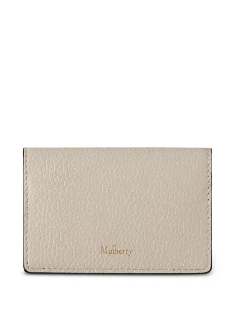 Mulberry Continental grained card case Neutrals BA26RL8956205W160
