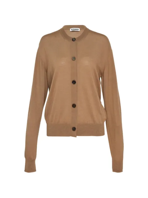 Jil Sander long-sleeve cardigan Brown J02HP0071J14501239