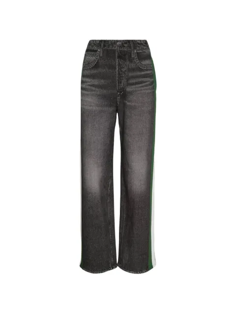 rag & bone side-stripe wide-leg jeans Black RC6026S7MTE00WSHBKGRN