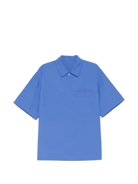 CROQUIS embroidered-logo camp-collar polo shirt Blue 9Q7212790