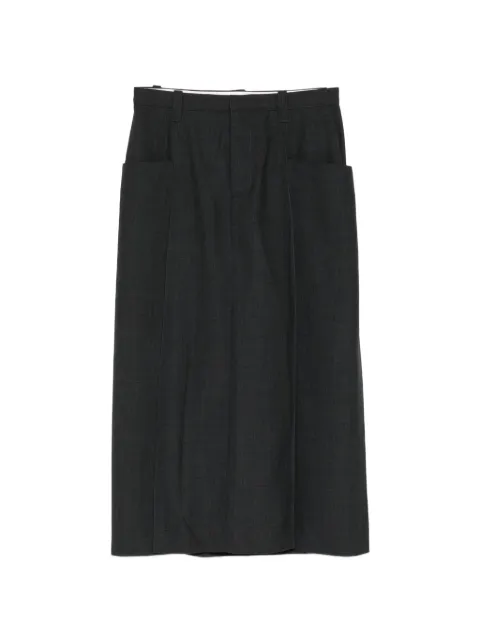 LESS A-line pleated skirt Grey 2Q7D12930