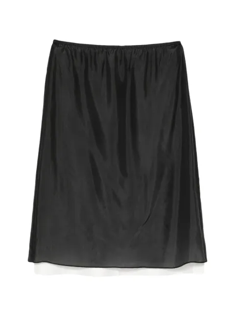 JNBY H-line silk skirt Black 5Q7D14310