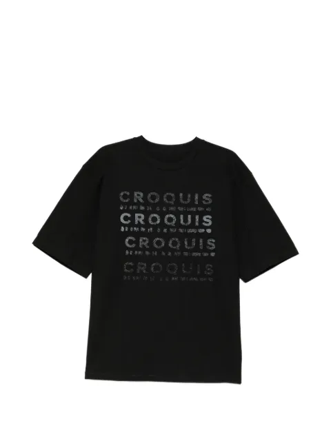 CROQUIS graphic-print tee Black 9Q7114540