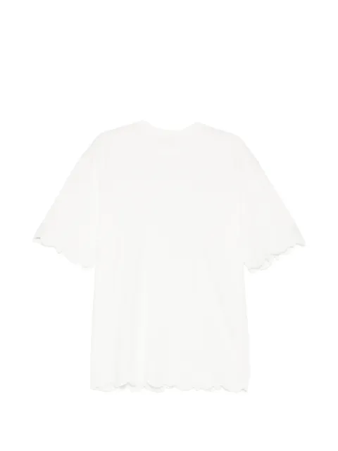 JNBY scalloped-edge short-sleeves T-shirt White 5Q7111890
