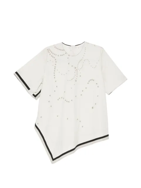 JNBY pearl-printed blouse Neutrals 5Q7215940