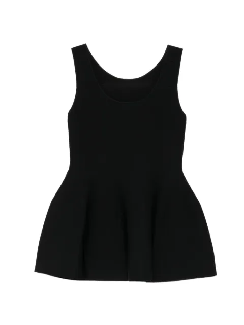 LESS peplum knitted top Black 2Q7313780