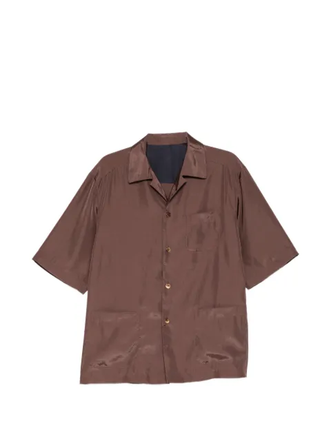 CROQUIS camp-collar button-up shirt Brown 9Q7210610