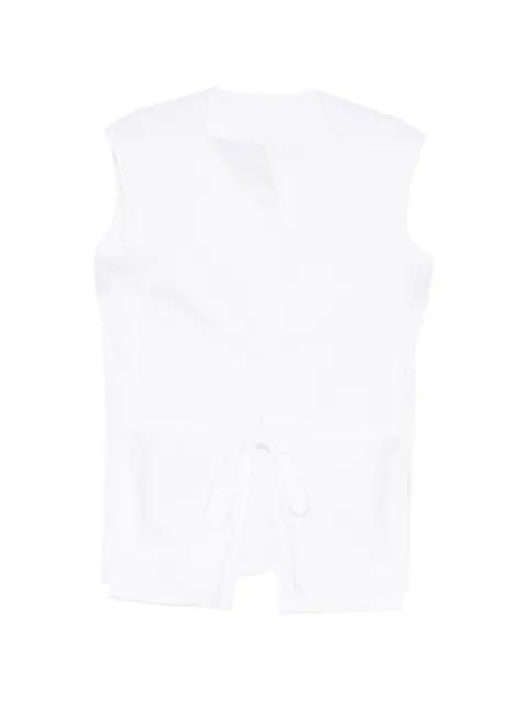 LESS tie-front shirt White 2Q7215840