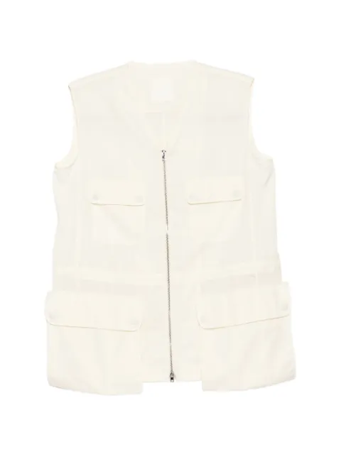 JNBY cargo-pocket poplin vest Neutrals 5Q7511700