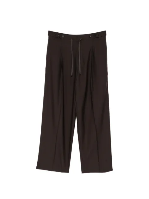 CROQUIS adjustable-waist wool trousers Brown 9Q7E14420