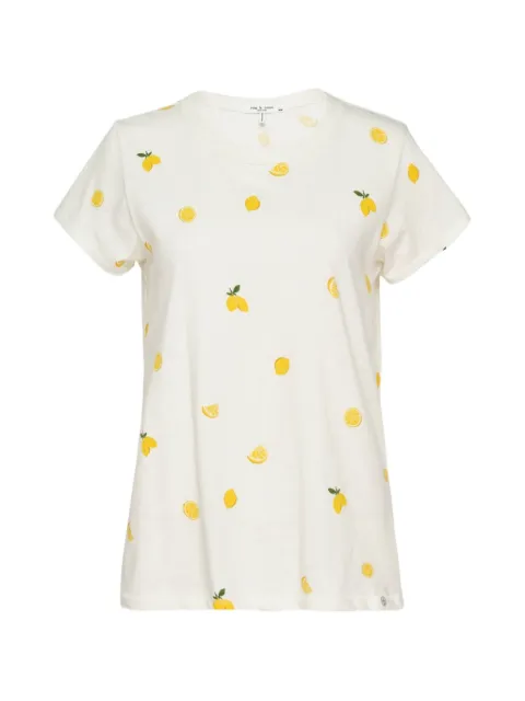 rag & bone lemon-print T-shirt White RE9K30PT3FW00BONE