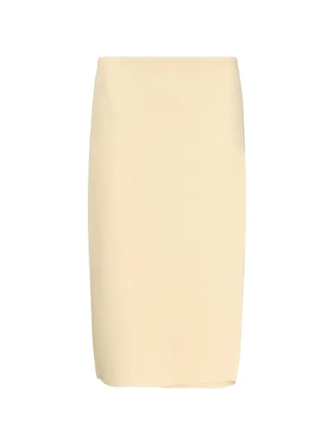 Jil Sander midi double-face wrap skirt Neutrals J02MA0386J20387