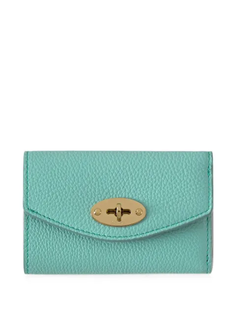 Mulberry Darley grained calf leather wallet Blue RL6665205T629