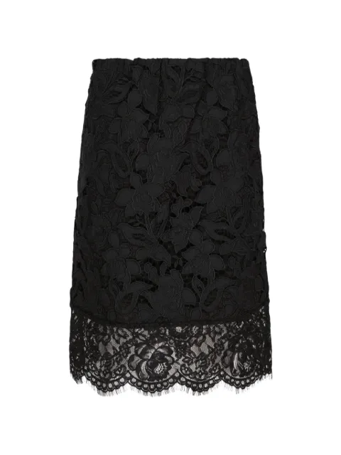 Nº21 floral lace pencil skirt Black C02353809000