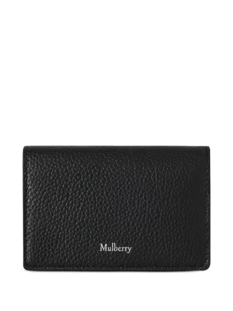Mulberry Continental grained leather card holder Black BA26RL8956205A100