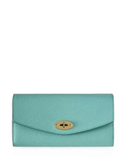 Mulberry small Darley grained leather wallet Blue RL4868205