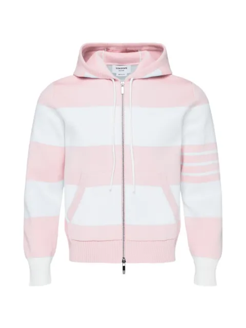 Thom Browne 4-Bar stripe Hector hoodie Pink MKT025AY3004