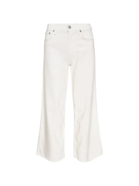 rag & bone high-rise wide-leg jeans White RJ2826P1FWH00WHITE