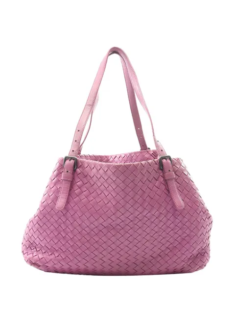 Bottega Veneta Pre-Owned 2012-2026 Medium Nappa Intrecciato Cesta tote bag Pink 1JB7HE7JBYG3HH3Y