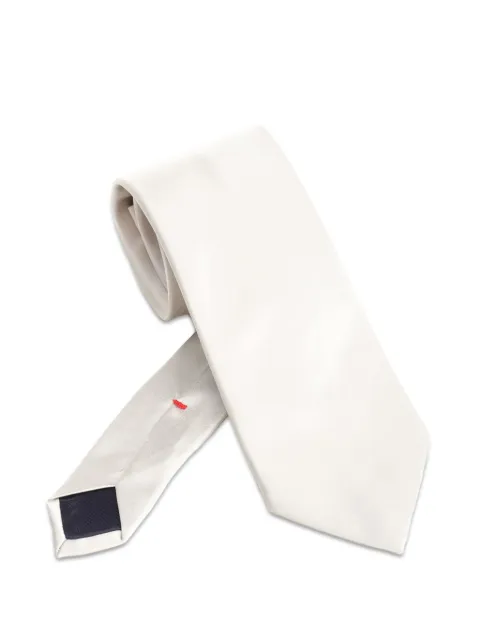 Al Duca D’Aosta 1902 pointed-tip tie White DAMON