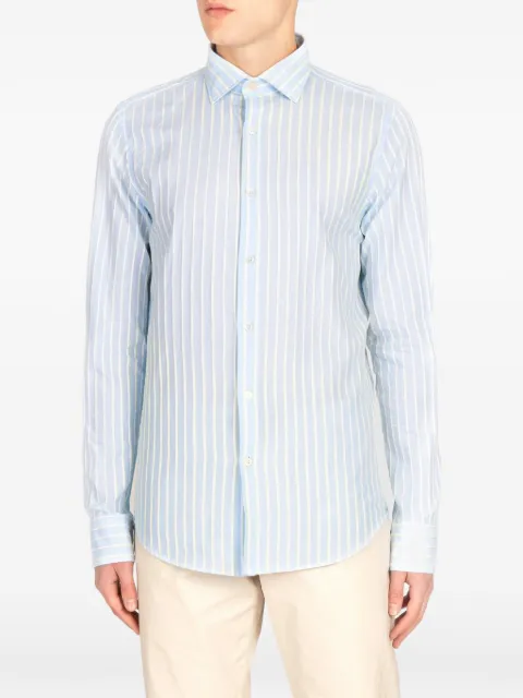 Koike Barcelona striped long-sleeve shirt Blue 3221V0210387