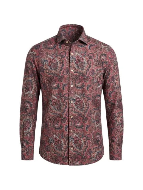Xacus paisley-print shirt Red 7489205152700225