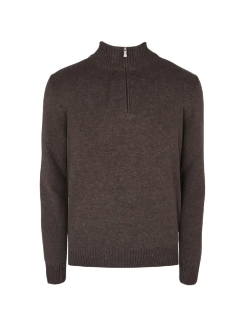 Gran Sasso quarter-zip sweater Brown 2312519621