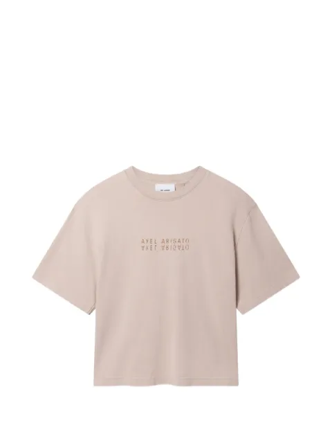 Axel Arigato Reflection logo-print T-shirt Neutrals A4206001
