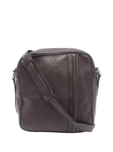 Gucci Pre-Owned 2000-2015 Calfskin crossbody bag Brown D9ZII7J52FDYLND3