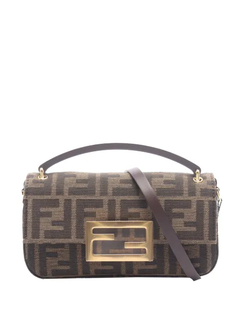 Fendi Pre-Owned 1990-2000 Zucca Canvas Baguette Phone Pouch satchel Brown M6HZXMYJ8JW9SBYT