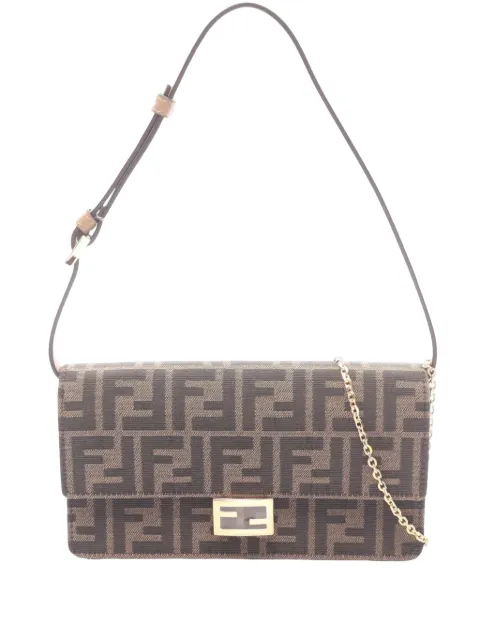 Fendi Pre-Owned 1990-2000 Zucca Canvas Baguette satchel Brown I71QV0A6NVLH5OP0