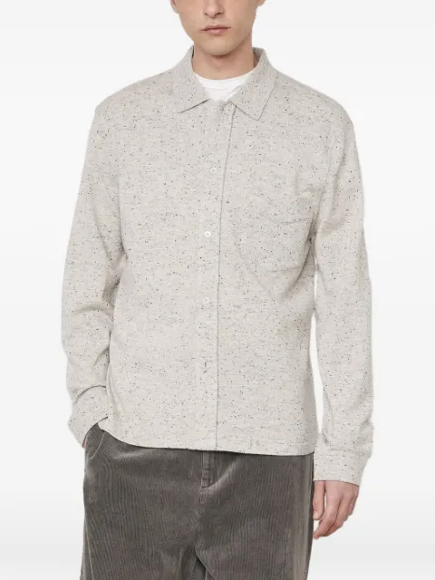 Officine Generale marl-knit button-up sweater Neutrals W26MKNT302PRE