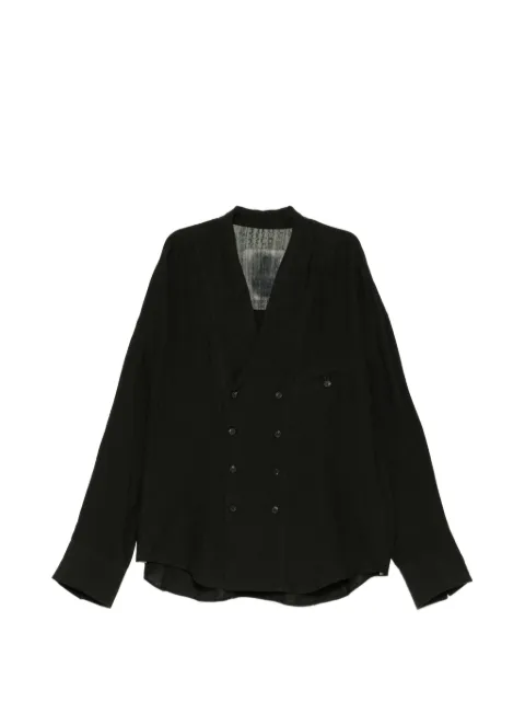 Ziggy Chen double-breasted shirt Black 0M2620712