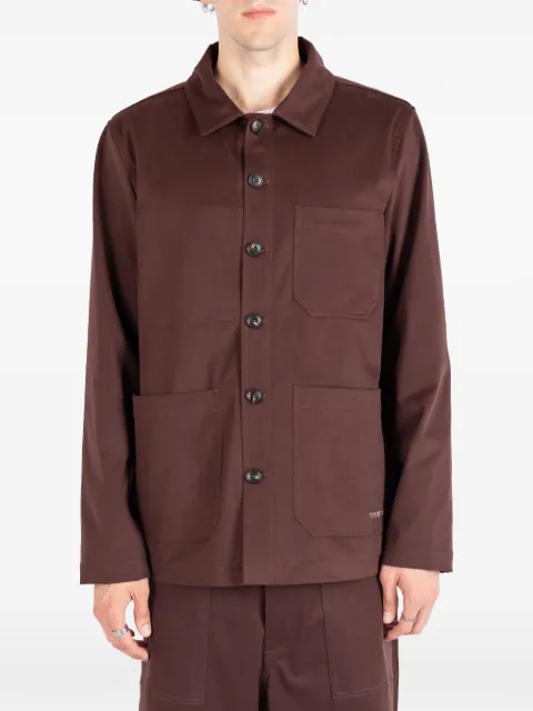 Société Anonyme patch-pocket cotton jacket Brown WORKJSA18M99CN100