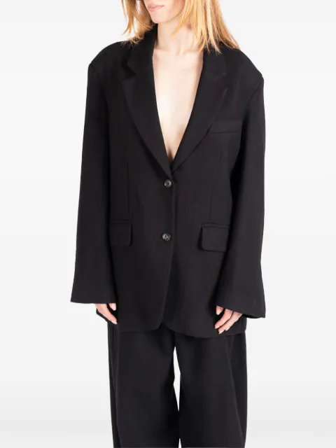 Société Anonyme Berry notched-lapel wool jacket Black BERRYSA18W99WL100