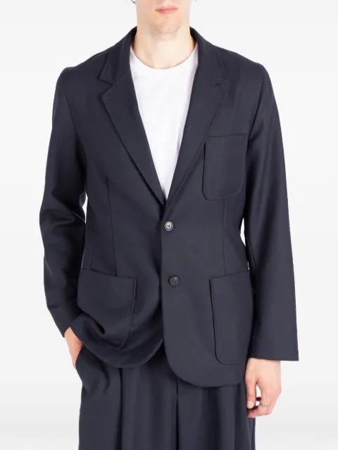 Société Anonyme Granpa patch-pocket blazer Blue GRANPASA18M99WL100