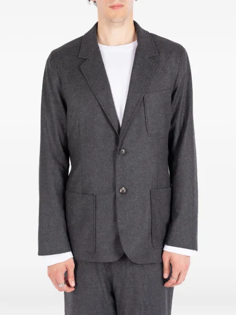 Société Anonyme wool notch-lapel blazer Grey GRANPASA18M99WL100