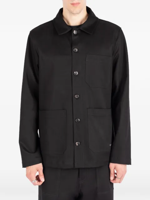Société Anonyme patch-pocket shirt jacket Black WORKJSA18M99CN100
