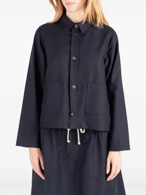 Société Anonyme Tilda button-up patch-pocket jacket Blue TILDAWJACKETSA18W99WL100