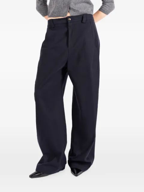 Société Anonyme Bloom wide-leg trousers Blue BLOOMSA18W99COPA80