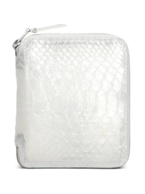 Comme Des Garçons Wallet snakeskin-effect wallet White SA2100ST