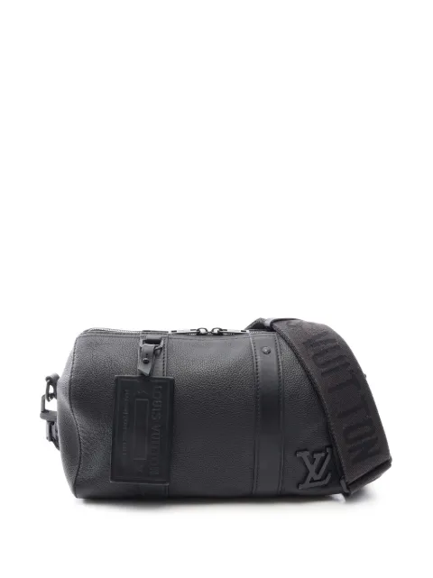 Louis Vuitton Pre-Owned 2021-2026 Calfskin City Keepall crossbody bag Black QQZ99T0QVICSEFPT