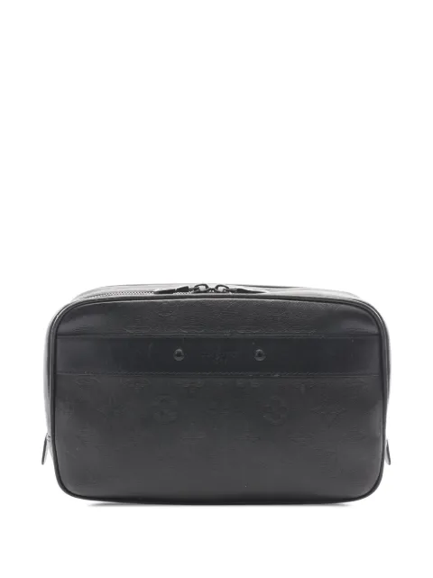 Louis Vuitton Pre-Owned 2021-2026 Monogram Shadow Trousse Toilette GM clutch bag Black 98RCG1AZEID6F2RX