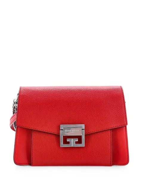 Givenchy Pre-Owned GV3 Flap Bag Leather Small shoulder bag Red ZYZILIH4SHZ4VJAX