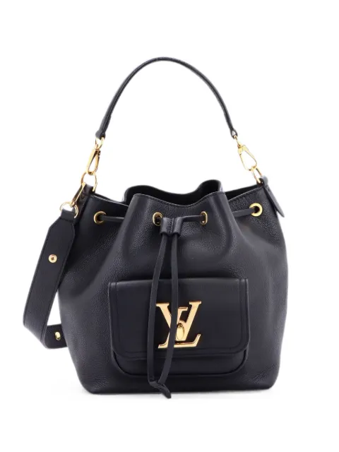 Louis Vuitton Pre-Owned Lockme Pocket Leather bucket bag Black Y0NLCRDHJLB2MKL7