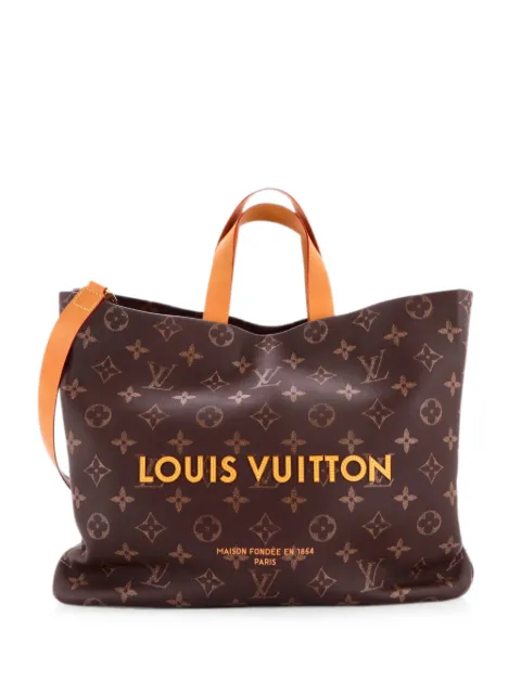 Louis Vuitton Pre-Owned Shopper Monogram Leather MM tote bag Brown J9JDW8ND0FMJSVNC