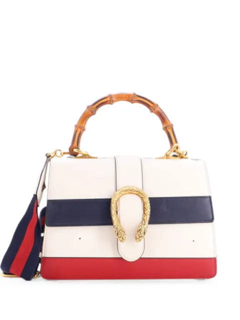 Gucci Pre-Owned Dionysus Bamboo Top Handle Bag Colorblock Leather Medium satchel Multicolour 7S8V3TRICGMDDSP5