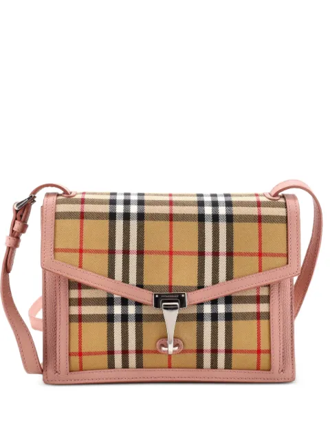 Burberry Pre-Owned Macken Vintage Check Canvas Small crossbody bag Brown 6SQEQI4CT3LIIJ87
