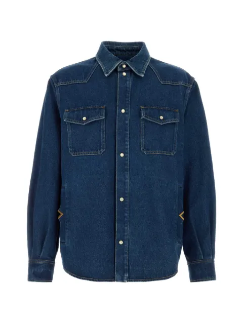 Valentino Garavani VGold denim shirt Blue VDB13XBKP